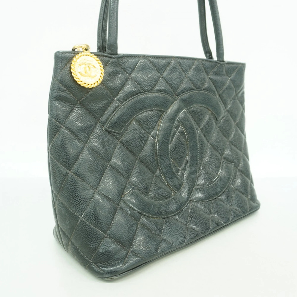 CHANEL Black Caviar Leather Reissue Tote Bag - Picture 2 of 11